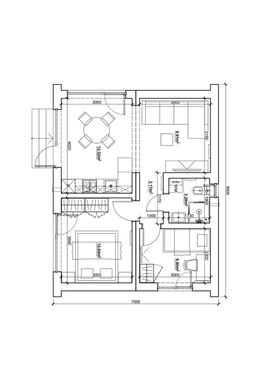 Scandi Double Grundrissplan